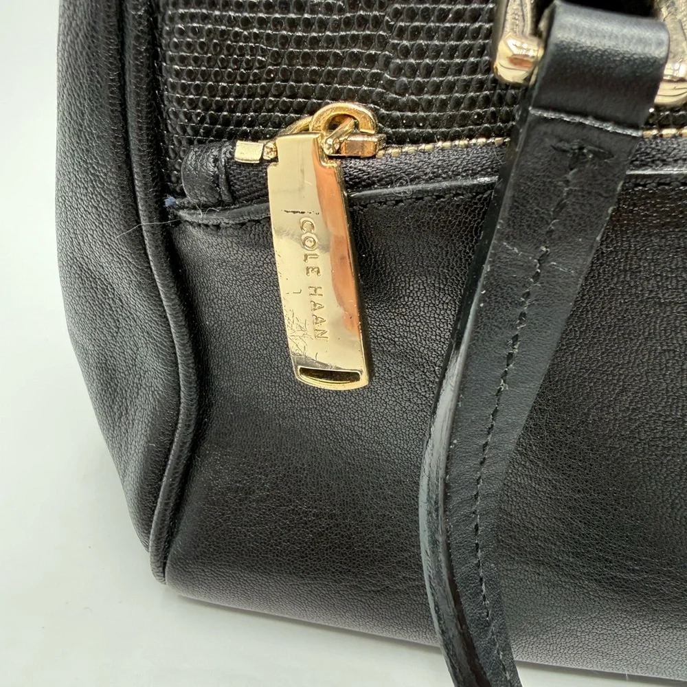 Cole Haan Black Satchel Bag - Picture 3 of 5